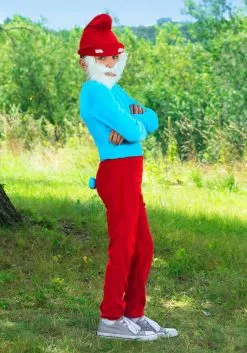 Boloparty Kids Papa Smurf Costume -Disguise Store the smurfs child papa smurf costume alt 4