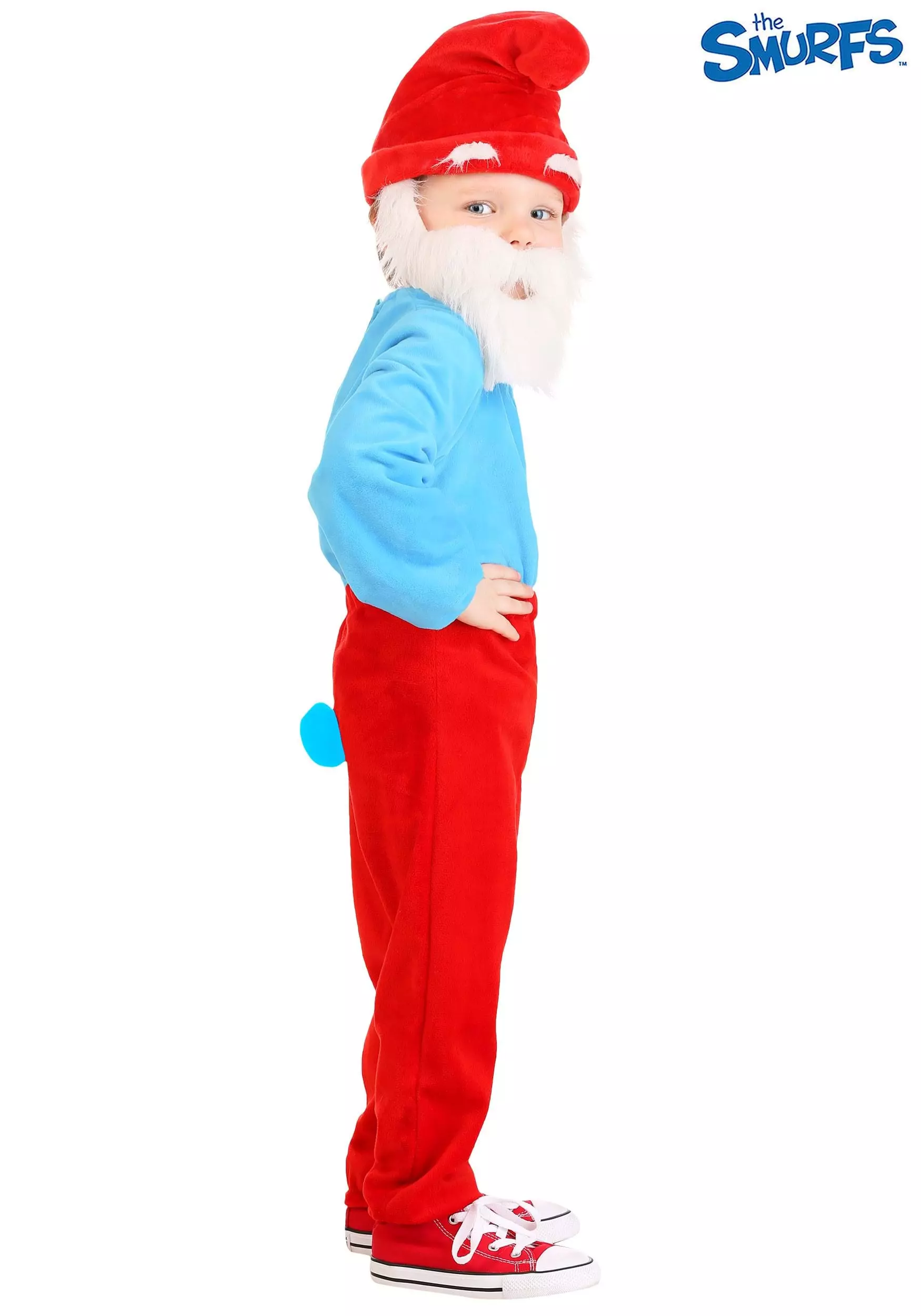 Boloparty The Smurfs Toddler Papa Smurf Costume 4 Boloparty The Smurfs Toddler Papa Smurf Costume - Image 2