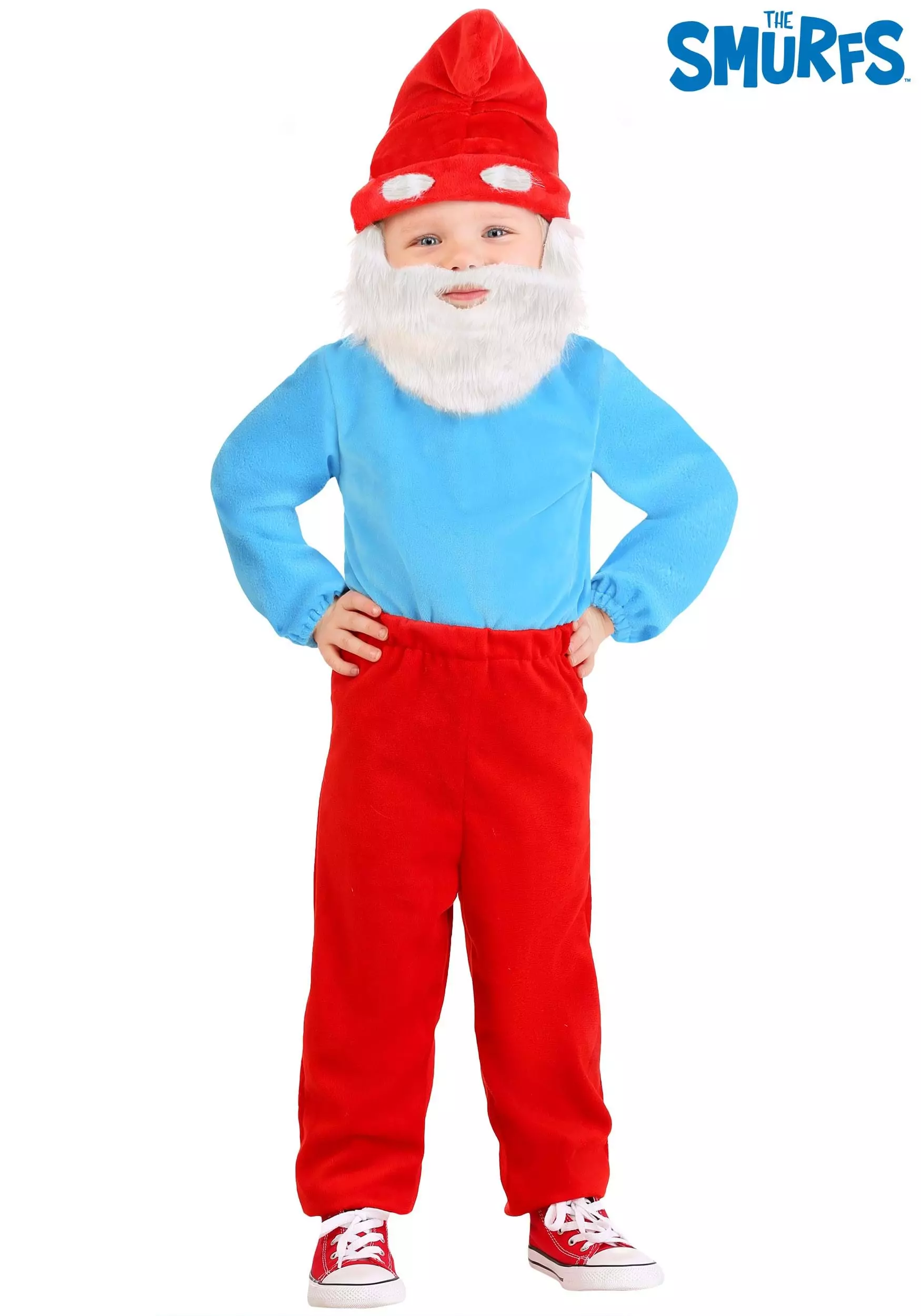 Boloparty The Smurfs Toddler Papa Smurf Costume 3 Boloparty The Smurfs Toddler Papa Smurf Costume