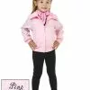 Fun Costumes Toddler Deluxe Pink Ladies Jacket Costume -Disguise Store toddler deluxe pink ladies jacket