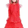 Fun Costumes Toddler's Gothic Red Wedding Dress Costume -Disguise Store toddler gothic red wedding dress