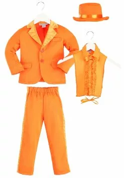 Fun Costumes Toddler Orange Tuxedo Costume -Disguise Store toddler orange tuxedo alt 5