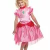 Disguise Super Mario Classic Princess Peach Costume For Toddlers