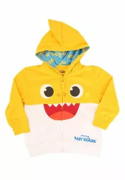 Freeze Yellow Baby Shark Costume Hoodie For Toddler's 5 Freeze Yellow Baby Shark Costume Hoodie For Toddler's -Disguise Store toddler yellow baby shark costume hoodie alt 1