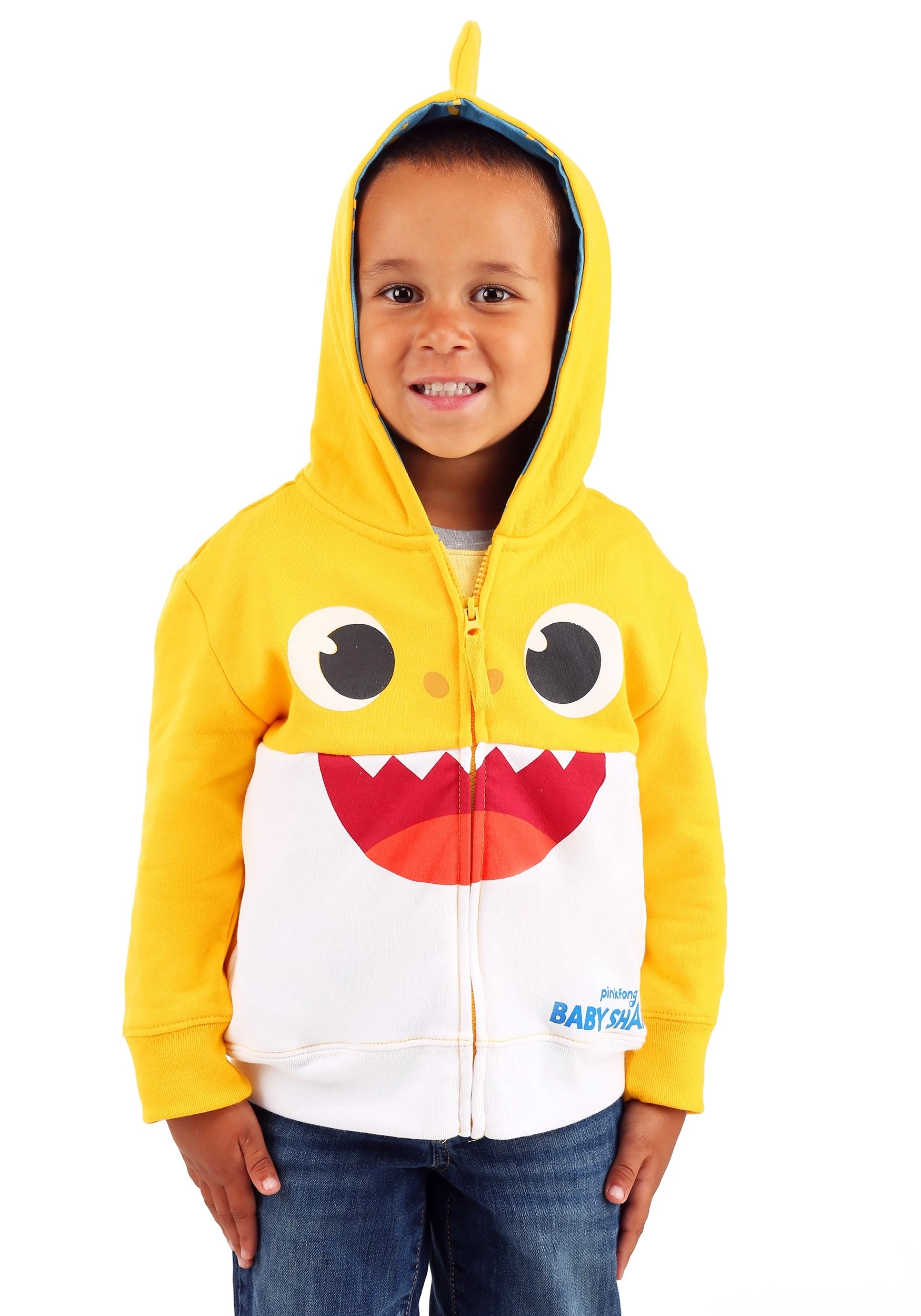 Freeze Yellow Baby Shark Costume Hoodie For Toddler's 3 Freeze Yellow Baby Shark Costume Hoodie For Toddler's