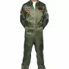 LEG AVENUE Top Gun Parachute Flight Suit Costume For Men -Disguise Store top gun mens flight suit costume update