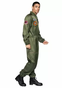 LEG AVENUE Top Gun Parachute Flight Suit Costume For Men -Disguise Store top gun mens parachute flight suit costume alt 2