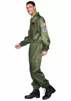 LEG AVENUE Top Gun Parachute Flight Suit Costume For Men -Disguise Store top gun mens parachute flight suit costume alt 3