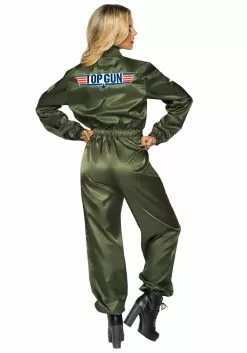 LEG AVENUE Top Gun Flight Suit Costume For Women -Disguise Store top gun womens flight suit costume alt 2