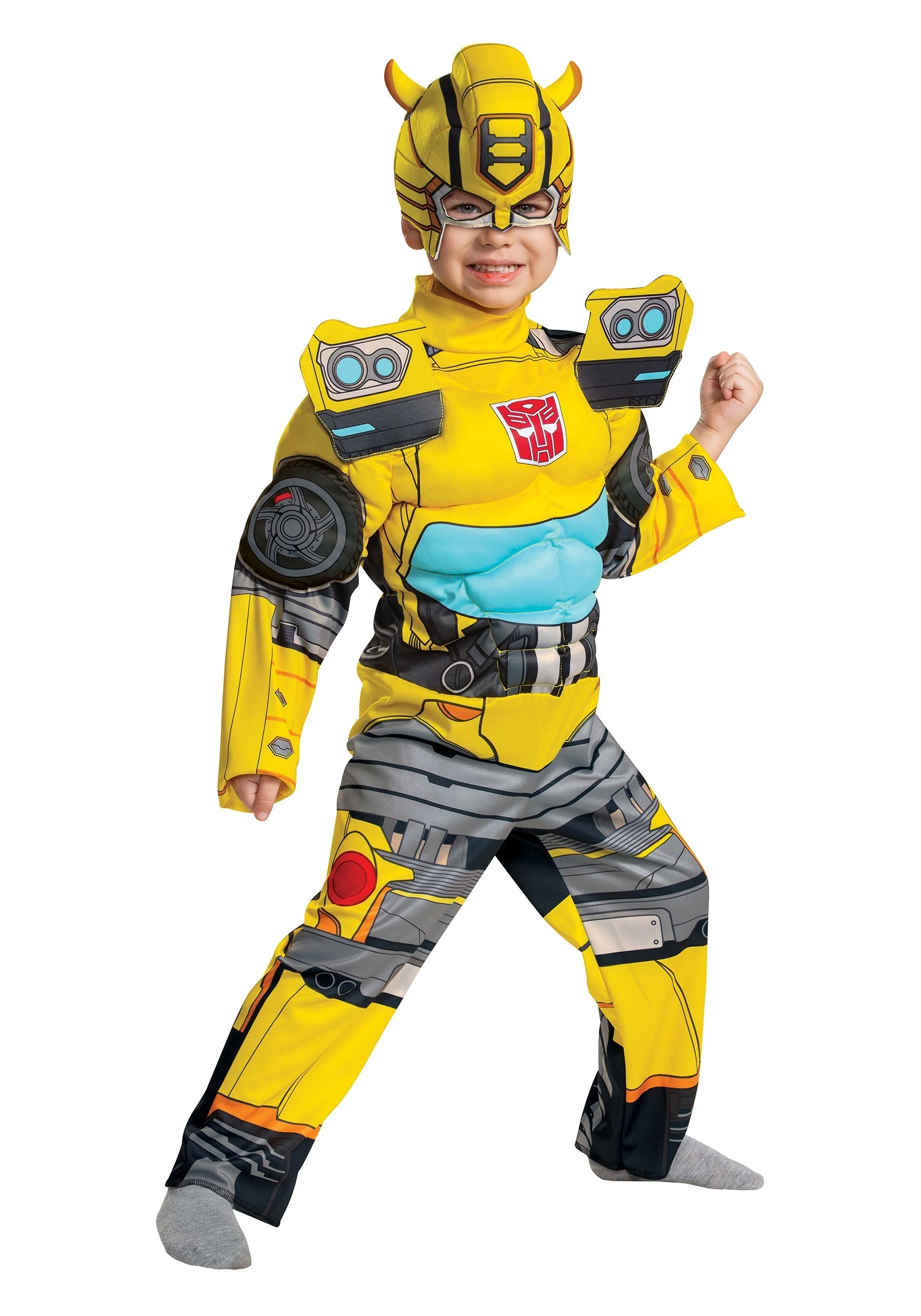 Disguise Transformers Muscle Bumblebee Costume For Toddlers 3 Disguise Transformers Muscle Bumblebee Costume For Toddlers