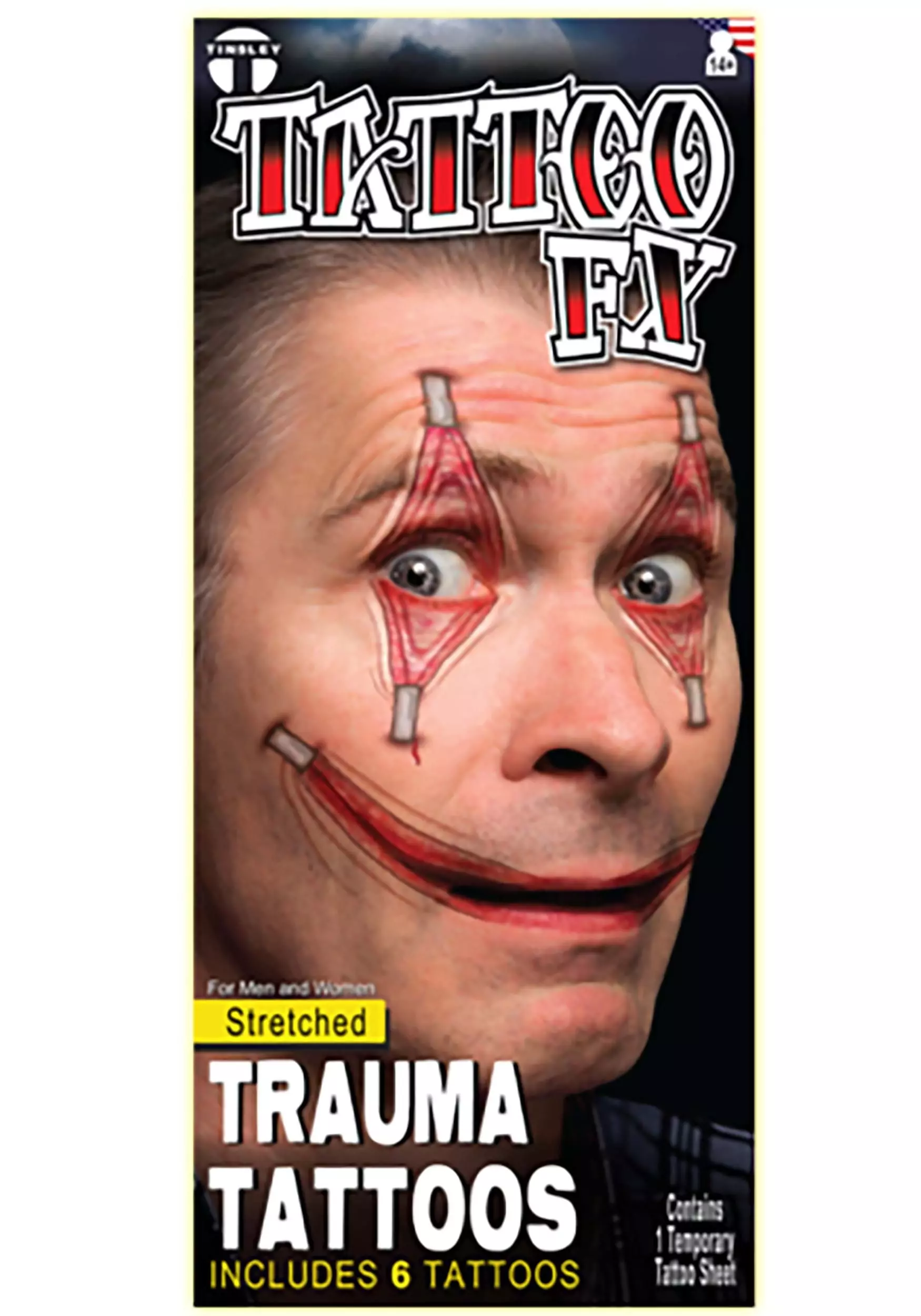 Tinsley Transfers Trauma Stretched Temporary Costume Tattoo 4 Tinsley Transfers Trauma Stretched Temporary Costume Tattoo - Image 2