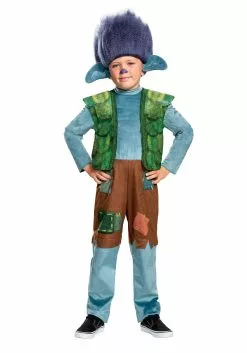 Disguise Trolls World Tour Deluxe Branch Costume For Boys -Disguise Store trolls world tour boys deluxe branch costume alt 2