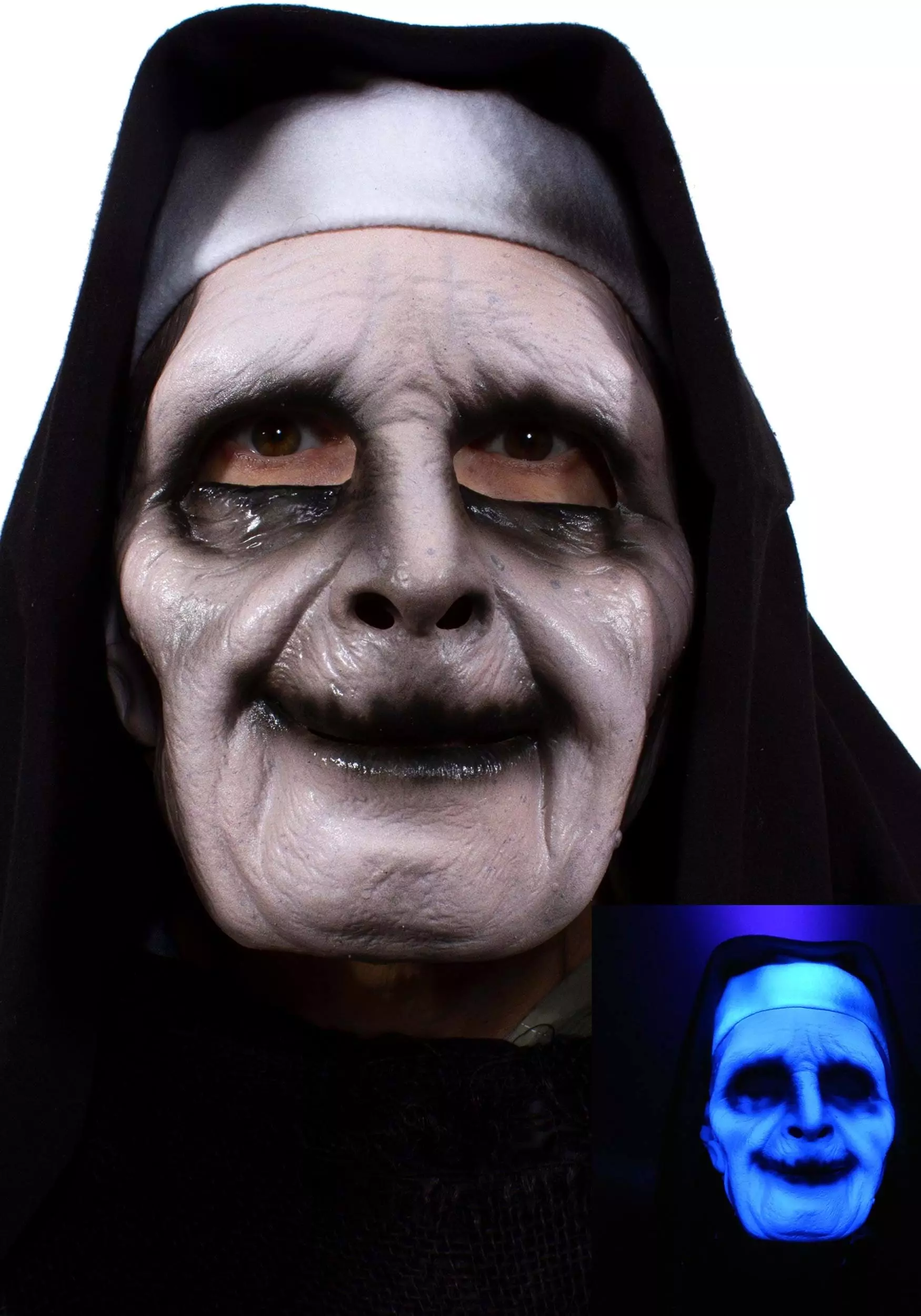 Zagone Studios UV Ghostly Nun Mask For Adults 3 Zagone Studios UV Ghostly Nun Mask For Adults