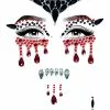 LEG AVENUE Vampire Face Adhesive Jewel Kit -Disguise Store vampire adhesive face jewel kit