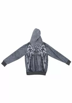Elope Weeping Angel Men's Full Zip-Up Hoodie -Disguise Store weeping angel mens full zip up hoodie alt 4