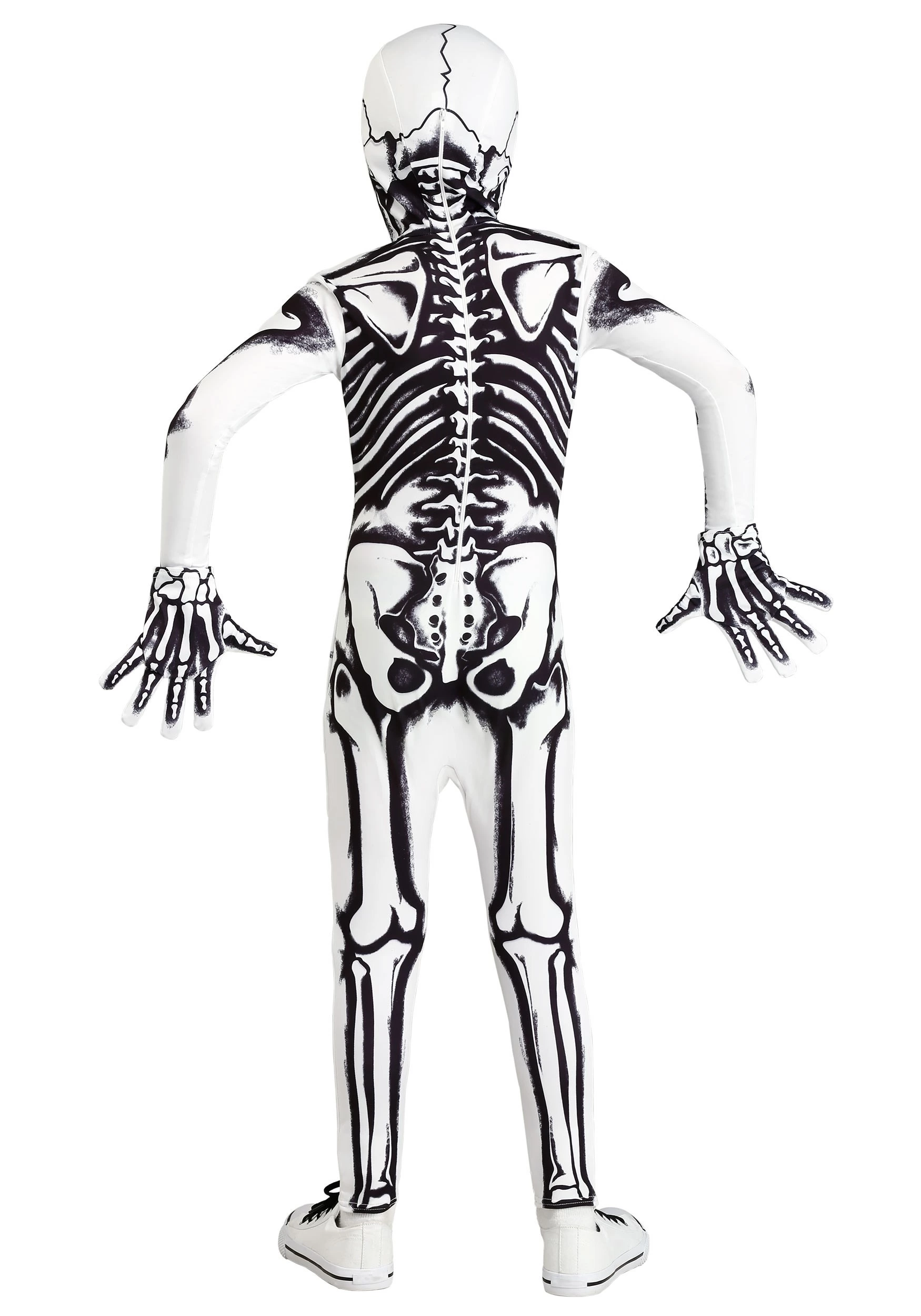 Fun Costumes White Skeleton Costume For Kids 4 Fun Costumes White Skeleton Costume For Kids - Image 2