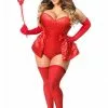 Daisy Corsets 5 PC Devilicious Corset Costume For Women -Disguise Store womens 5 pc devilicious corset costume