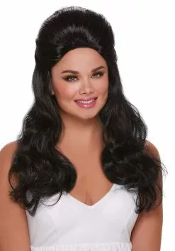 Dreamgirl Women's Black Bouffant Wig Accessory