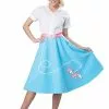 California Costume Collection Womens Blue 50's Poodle Skirt Costume 1 California Costume Collection Womens Blue 50's Poodle Skirt Costume -Disguise Store womens blue 50s poodle skirt