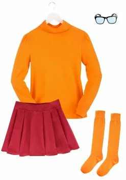 Jerry Leigh Classic Scooby-Doo Velma Costume For Women -Disguise Store womens classic scooby doo velma costume alt 6