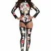 AMSCAN Floral Skeleton Costume For Women