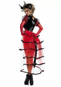 Party King Sexy Hellhound Demon Costume For Women -Disguise Store womens hellhound demon alt 1