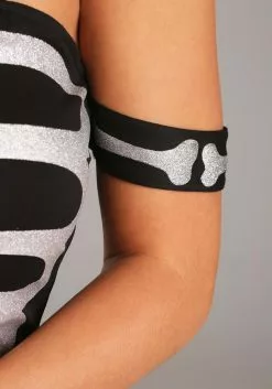 Armada High Fashion Skeleton Costume For Women -Disguise Store womens high fashion skeleton costume alt 3