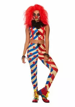Smiffys Woman's Malicious Clown Costume 5 Smiffys Woman's Malicious Clown Costume -Disguise Store womens malicious clown costume alt 1