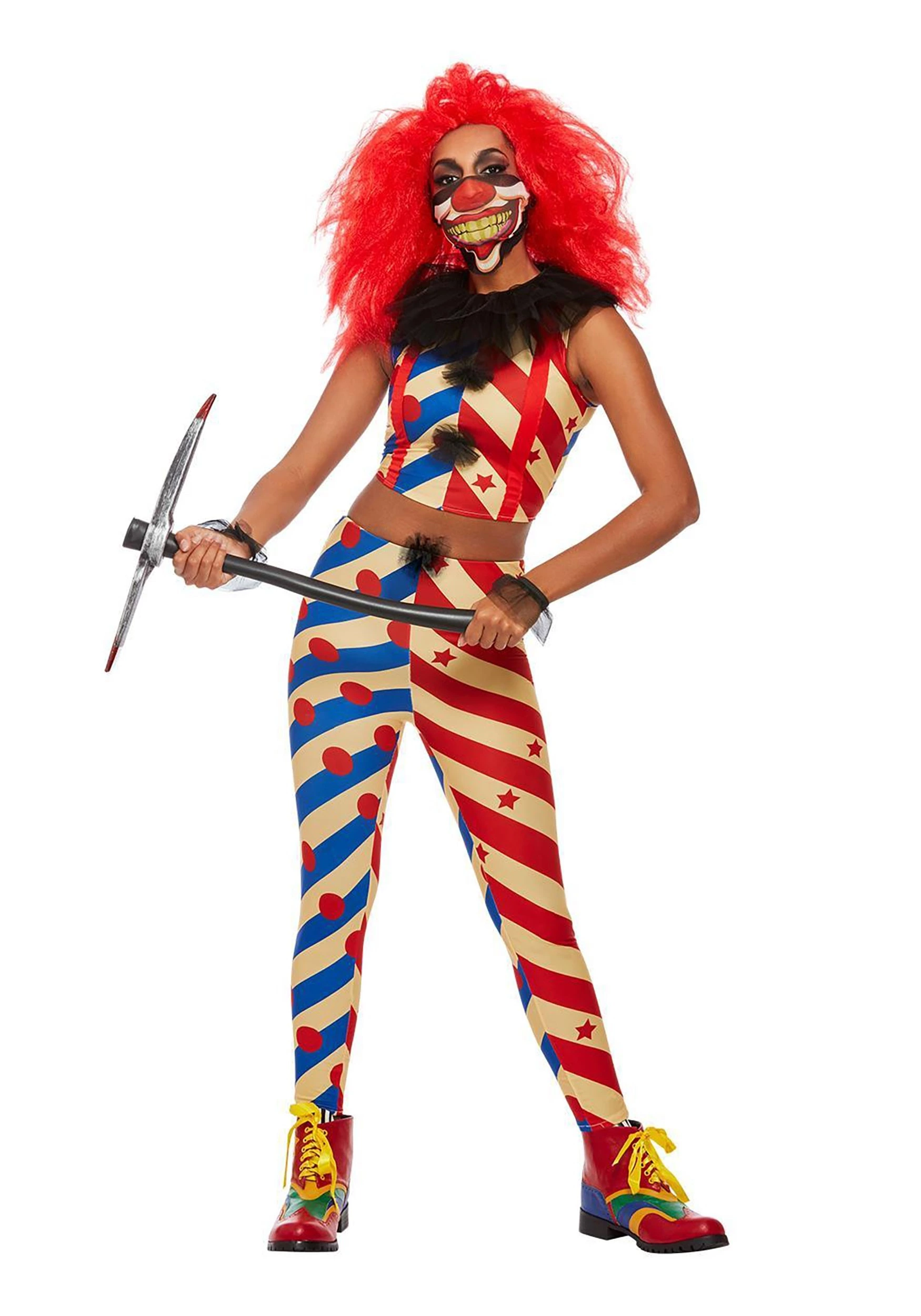 Smiffys Woman's Malicious Clown Costume 3 Smiffys Woman's Malicious Clown Costume