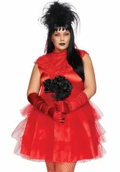 LEG AVENUE Women's Plus Size Beetle Bride Costume