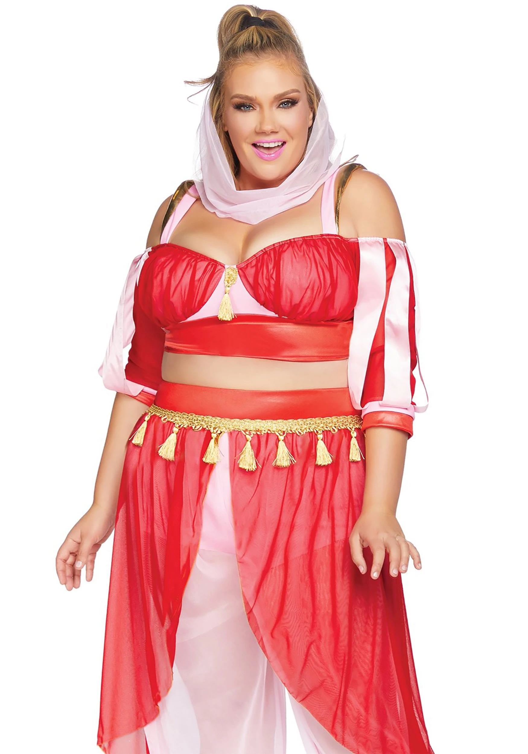 LEG AVENUE Women's Plus Size Dreamy Genie Costume 4 LEG AVENUE Women's Plus Size Dreamy Genie Costume - Image 2