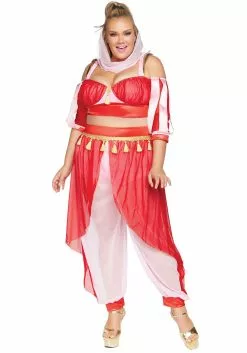 LEG AVENUE Women's Plus Size Dreamy Genie Costume 9 LEG AVENUE Women's Plus Size Dreamy Genie Costume -Disguise Store womens plus dreamy genie costume alt 3