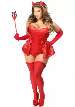 Daisy Corsets Plus Size 5 PC Devilicious Corset Costume For Women