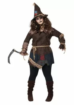 California Costume Collection Plus Size Creepy Scarecrow Costume For Women
