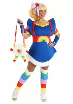 Fun Costumes Rainbow Brite Adult Costume -Disguise Store womens rainbow brite costume alt 3