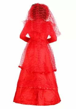 Fun Costumes Red Gothic Wedding Dress Costume -Disguise Store womens red gothic wedding dress alt 8