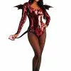 Fun Costumes Women's Sequined Devil Costume -Disguise Store womens sequined devil costume