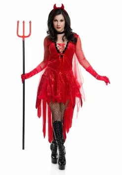 Charades Women's Sizzling Devil Costume