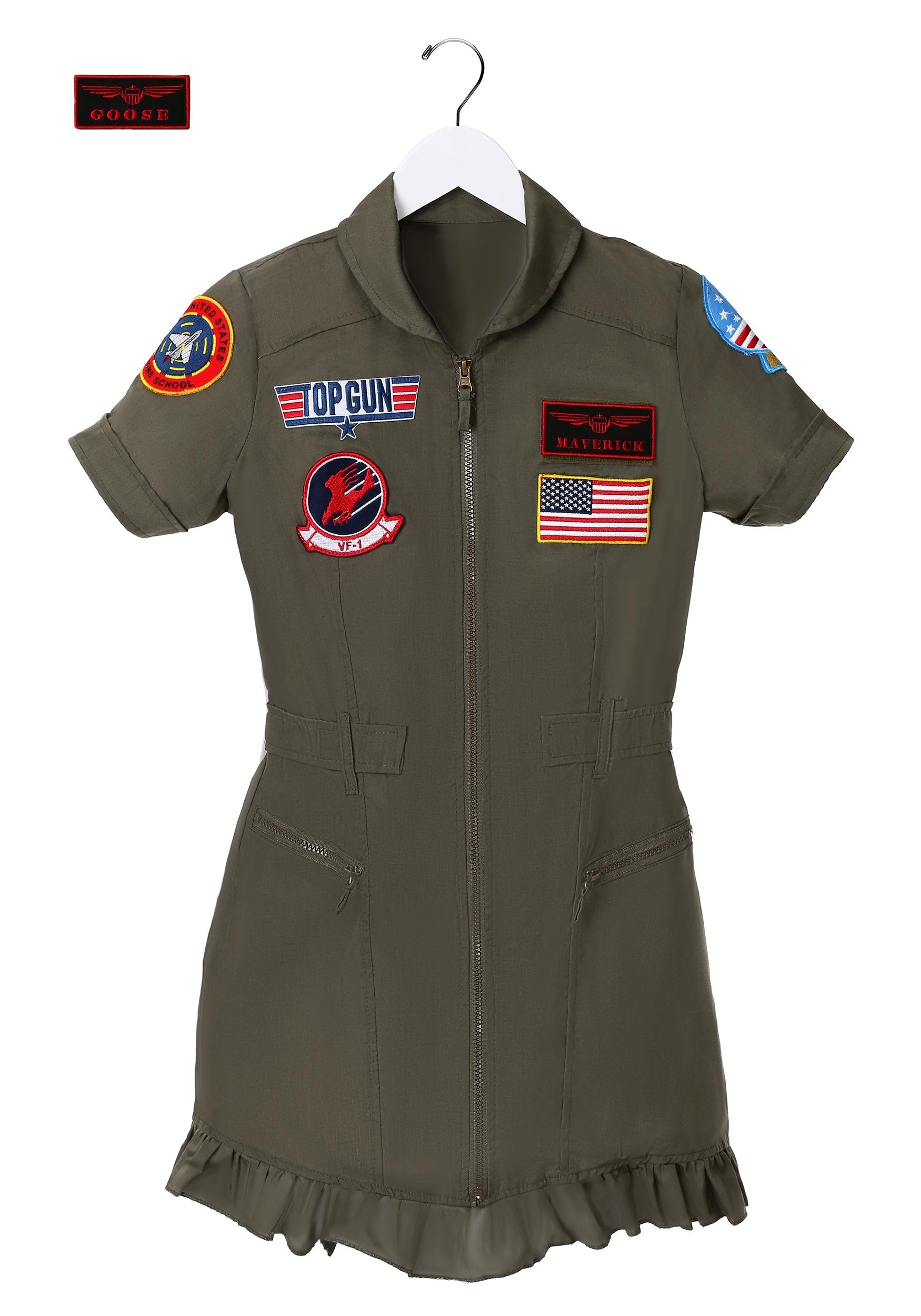 LEG AVENUE Top Gun Flight Dress Costume 9 LEG AVENUE Top Gun Flight Dress Costume - Image 7