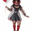 California Costume Collection Women's Plus Size Twisted Clown Costume -Disguise Store womens twisted clown plus costume