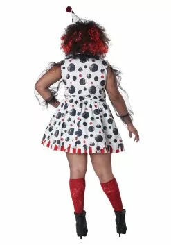 California Costume Collection Women's Plus Size Twisted Clown Costume -Disguise Store womens twisted clown plus costume alt 1