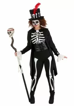 Fun Costumes Voodoo Skeleton Women's Costume -Disguise Store womens voodoo skeleton costume alt 4