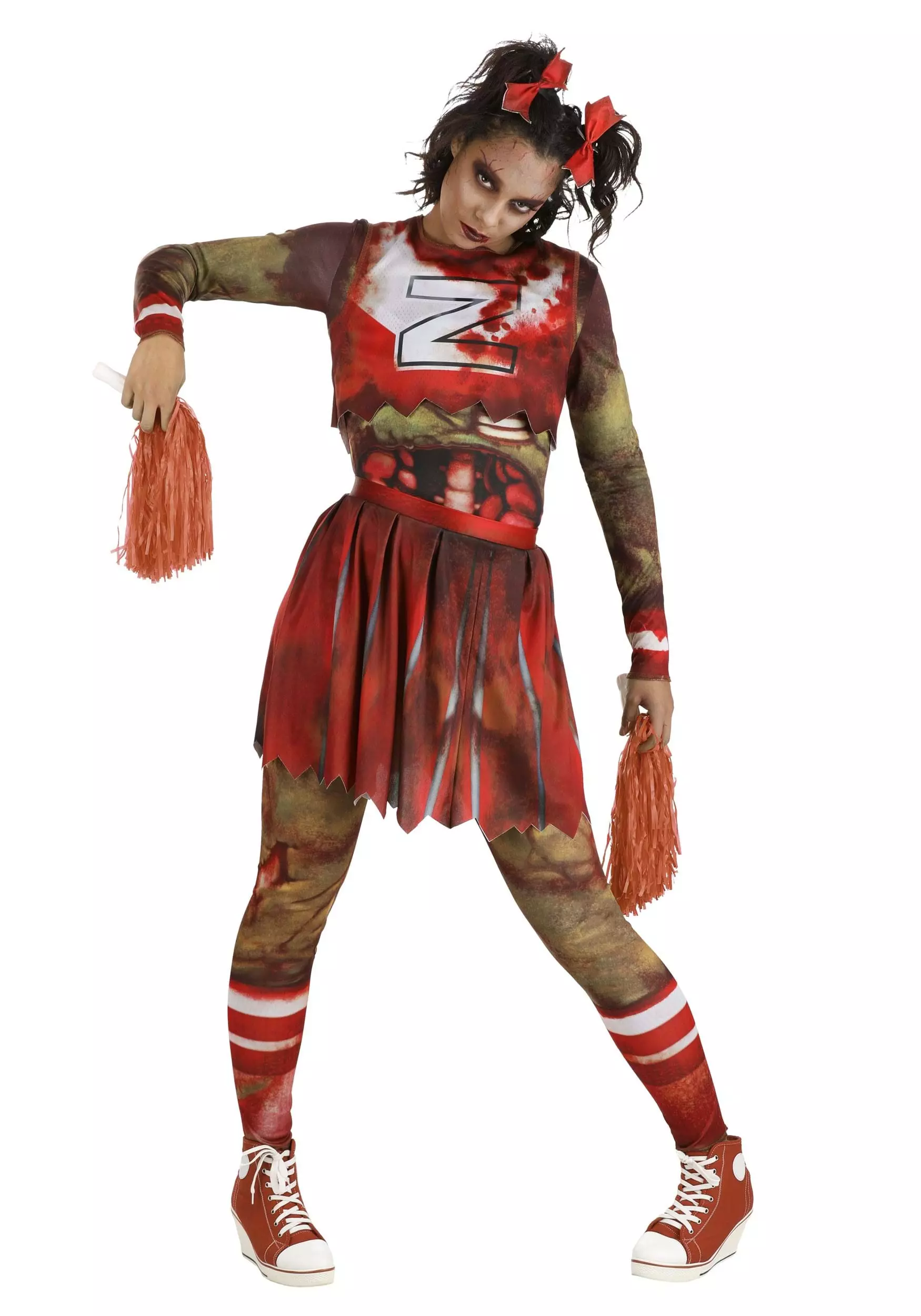 Fun Costumes Zombie Cheerleader Costume For Women 3 Fun Costumes Zombie Cheerleader Costume For Women