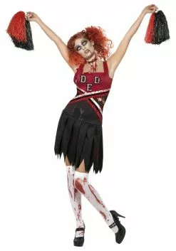 Smiffys Women's Zombie Cheerleader Costume Dress