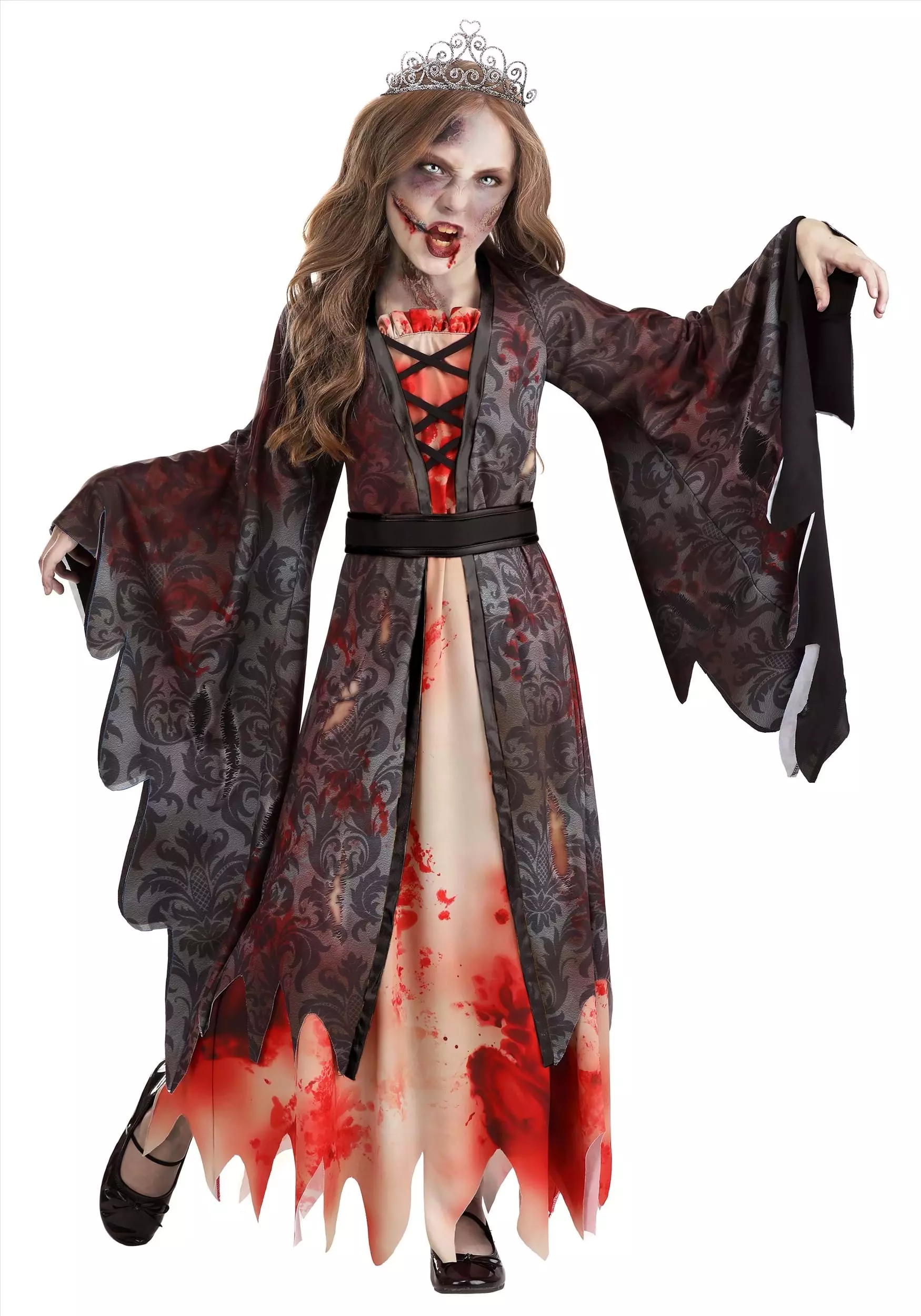Fun Costumes Zombie Princess Kid's Costume 3 Fun Costumes Zombie Princess Kid's Costume