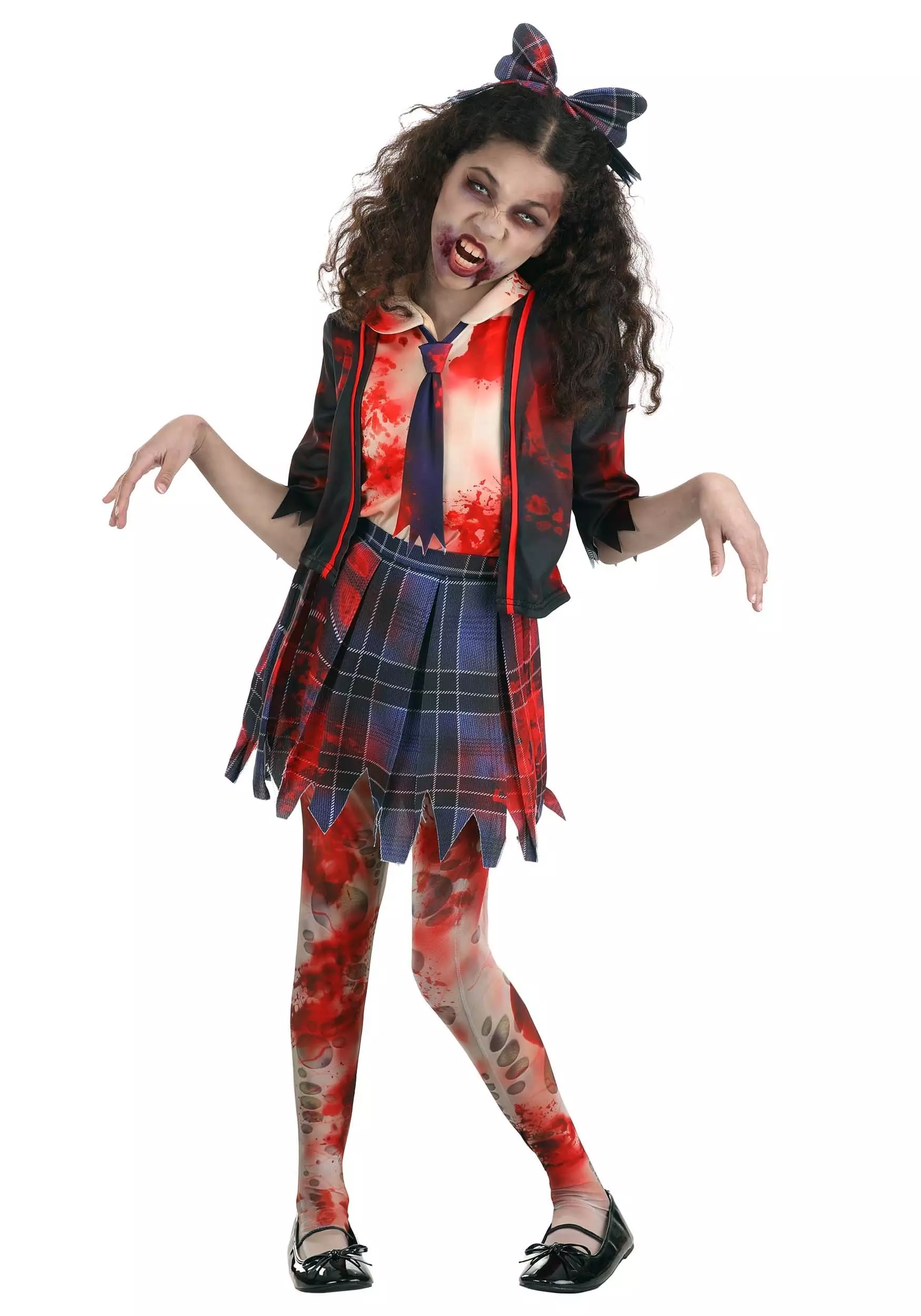 Fun Costumes School Girl Zombie Costume 3 Fun Costumes School Girl Zombie Costume